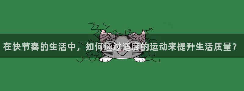 三亿体育网：在快节奏的生活中，如何通过适度的运动来提升生活质量？