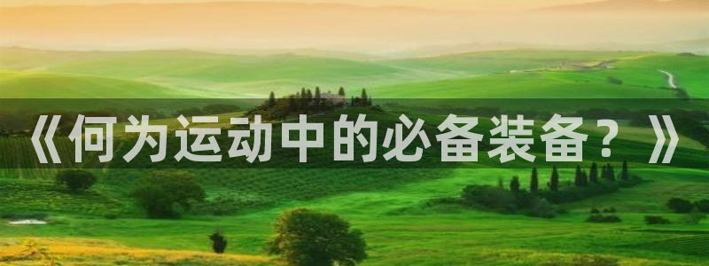 三亿体育：《何为运动中的必备装备？》